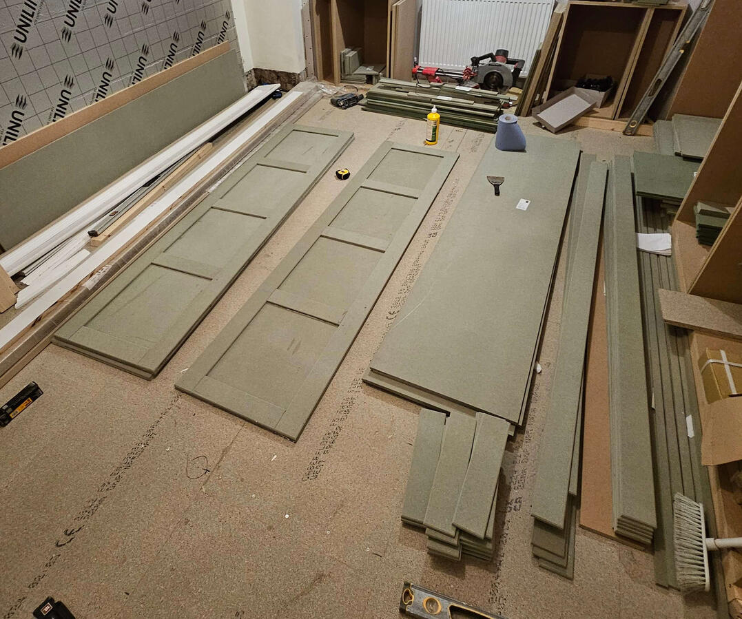 DOORS CAN BE SUPPLIED AS BUILT OR IN PIECE PARTS